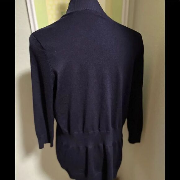 EUC Navy Blue Open Cardigan by “Red”, Size Large #WS12 - Picture 3 of 4
